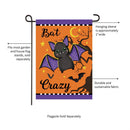 Gone Batty Applique Garden Flag
