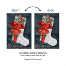 Christmas Stocking Applique Garden Flag_x000D_