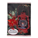 Christmas Carriage Lantern Applique Garden Flag