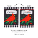Merry Christmas Cardinal Garden Applique Flag