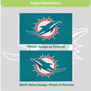 Miami Dolphins Single Sided Flag w/ 2 Grommets, 3'x5'