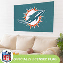 Miami Dolphins Single Sided Flag w/ 2 Grommets, 3'x5'