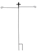 Fleur de Lis Dual Flag garden stand,20047