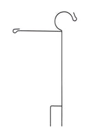 Garden Flag Stand with Shepherd's Hook,20083