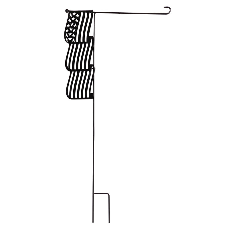 American Flag Laser Cut Garden Flag Stand,20155