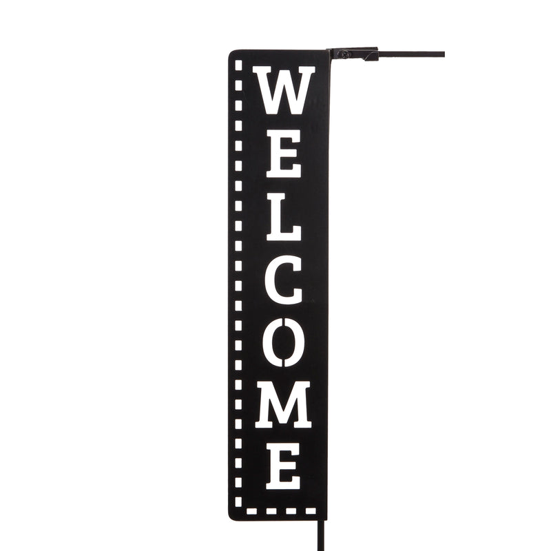 Welcome Laser Cut Garden Flag Stand,20159