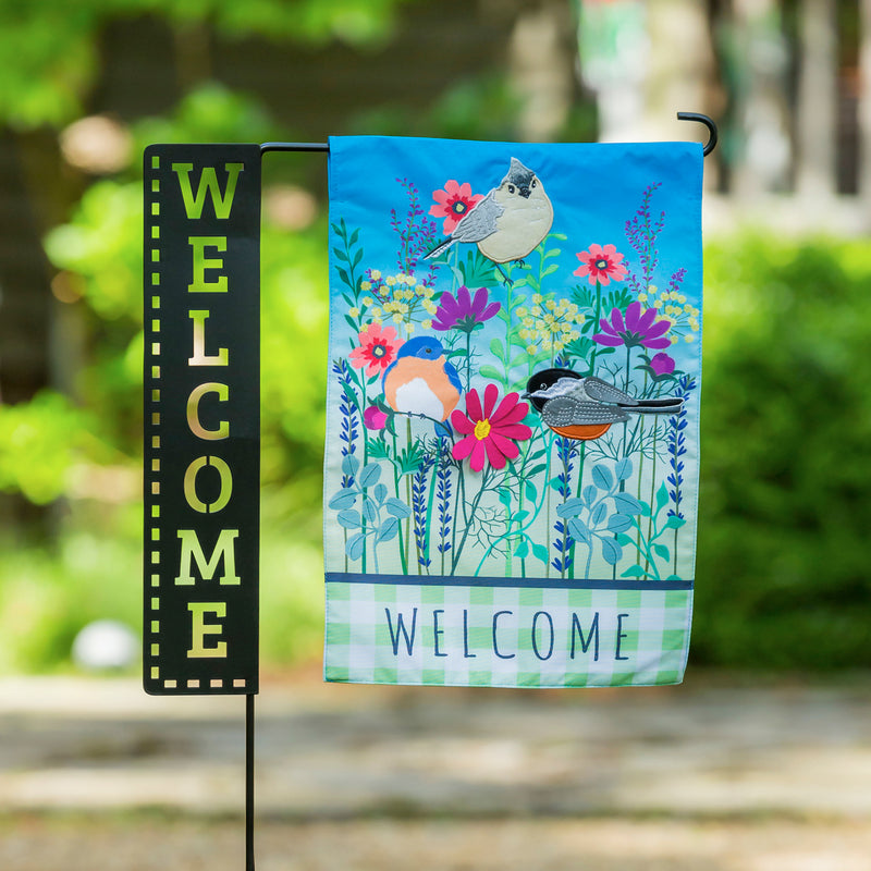 Welcome Laser Cut Garden Flag Stand,20159