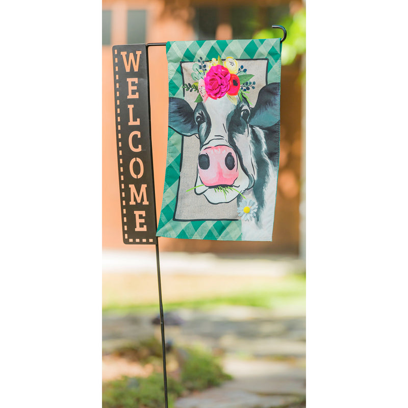 Welcome Laser Cut Garden Flag Stand,20159