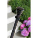 Ridged Cone Interchangeable Finial, Black