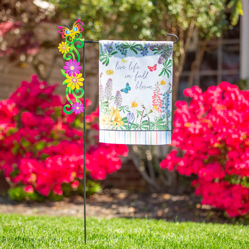 Decorative Garden Flag Stand, 2 Ast,20190