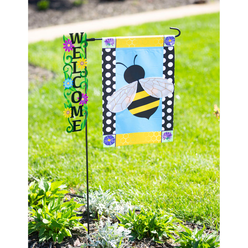 Decorative Garden Flag Stand, 2 Ast,20190