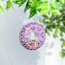 Mosaic Circle Bird Feeder Butterfly