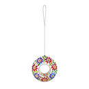 What She Shed Bird Feeder, Mosaic Glass Fly Through Rainbow Portal, 6"
