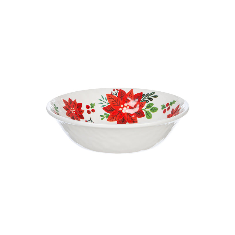 Evergreen Home Accents,7.5" Melamine Bowl, Holiday Greenhouse,7.5x7.5x2.1 Inches