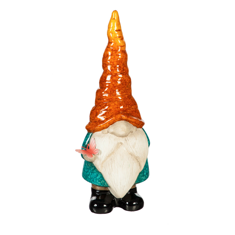 13"H Ceramic Gnome Garden Statuary, 2 Asst.,2cg306