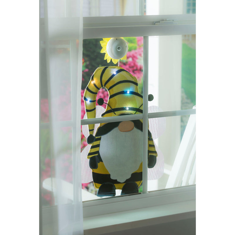 Bee Humble Bee Kind Gnome LED Window Décor,2ddw2252