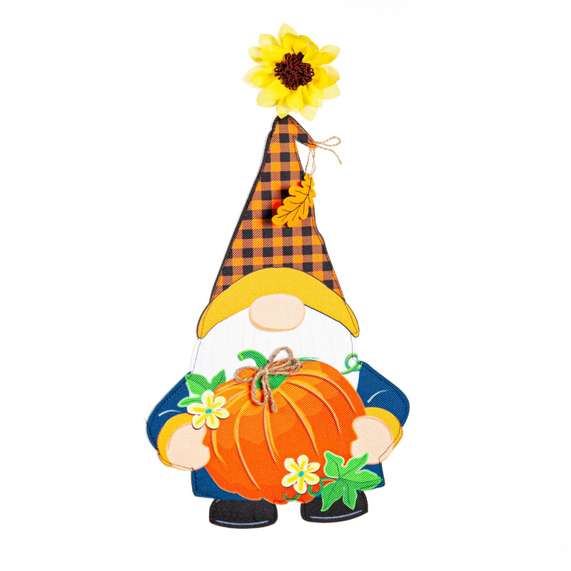 Fall Gnome with Pumpkin LED Window Décor,2ddw2304