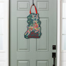 Patterned Reindeer Door Décor