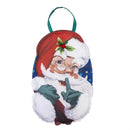 Traditional Santa Portrait Door Décor