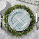 Evergreen Home Accents,11" Melamine Dinner Plate, Winter Frost,11x11x1 Inches