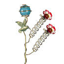 Bronze and Blue Patina Staked Hummingbird Feeder, 12pc CDU
