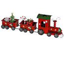 35" LED Battery Operated Snowflake Train Garden Statuary