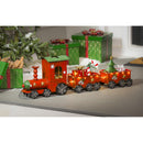 35" LED Battery Operated Snowflake Train Garden Statuary