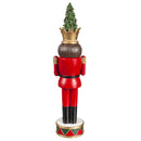 19.5" Nutcracker Garden Statuary with LED Lights