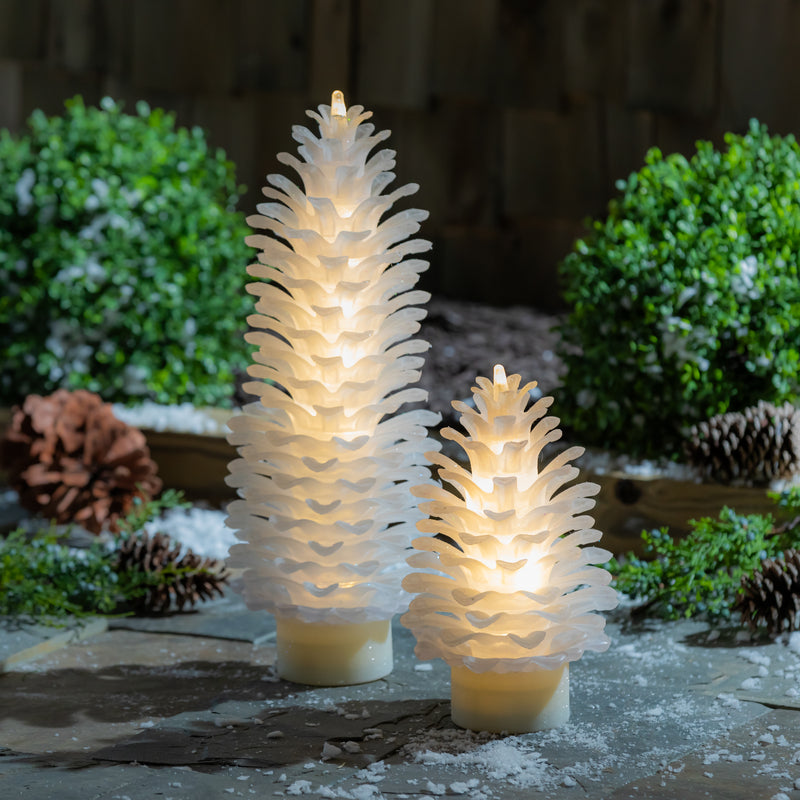 10" LED Pinecone Statuary,2la2546