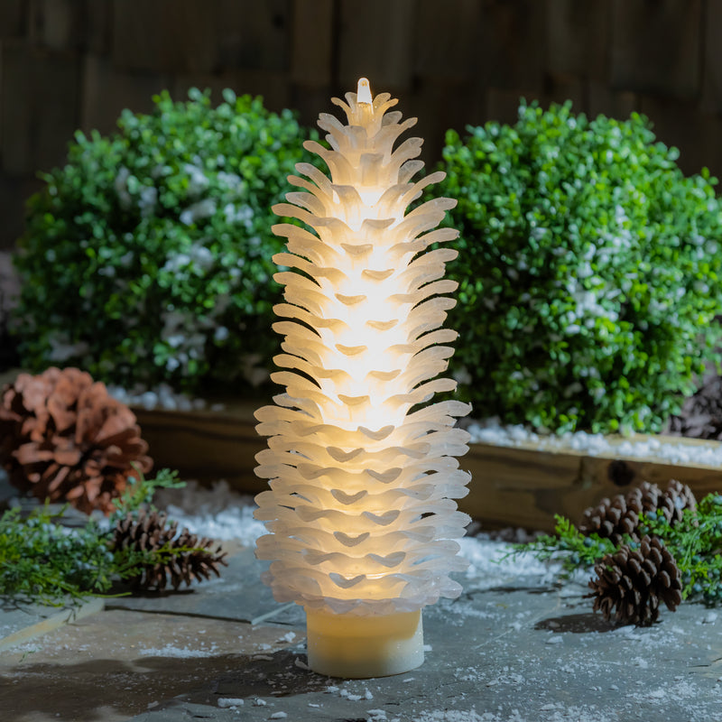 18" LED Pinecone Statuary,2la2548