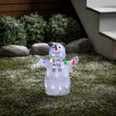 LED Snowman With String Lights,2la2614