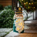 Twas the Night Garden Statue, LED Resin Statue, Nutcracker, 16"H
