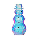 Season to Sparkle Garden Statue, LED PVC Statue, Iridescent Snowman, 35.5"H
