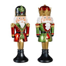 Twas the Night Garden Statue, LED Resin Statue, Nutcracker, 18"H, Asst of 2