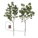 Eucalyptus Branch, 32 LED Lights Set of 2