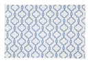 Woven Vinyl PVC Placemat, Blue Pattern, Set of 4,2pm005