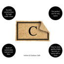 Monogram Coir Mat, Letter  "C"