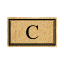 Monogram Coir Mat, Letter  "C"
