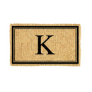 Monogram Coir Mat, Letter  "K"