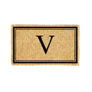 Monogram Coir Mat, Letter  "V"