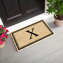 Monogram Coir Mat, Letter  "X"