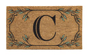 Monogram Coir Mat, Letter  "C"