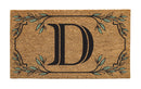 Monogram Coir Mat, Letter  "D"