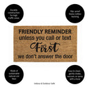 Friendly reminder Coir Mat