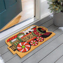 Home for the Holiday Shaped Coir Mat
