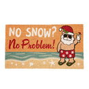Santa at the Beach Coir Mat
