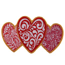Valentine Trio Hearts Shaped Coir Mat