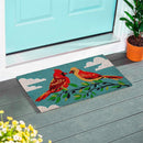 Sweet Cardinal Couple Coir Mat