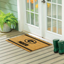Green Bay Packers Large One Color Coir Mat, 36"x24"