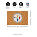 Pittsburgh Steelers Large Full Color Coir Mat, 36"x24"